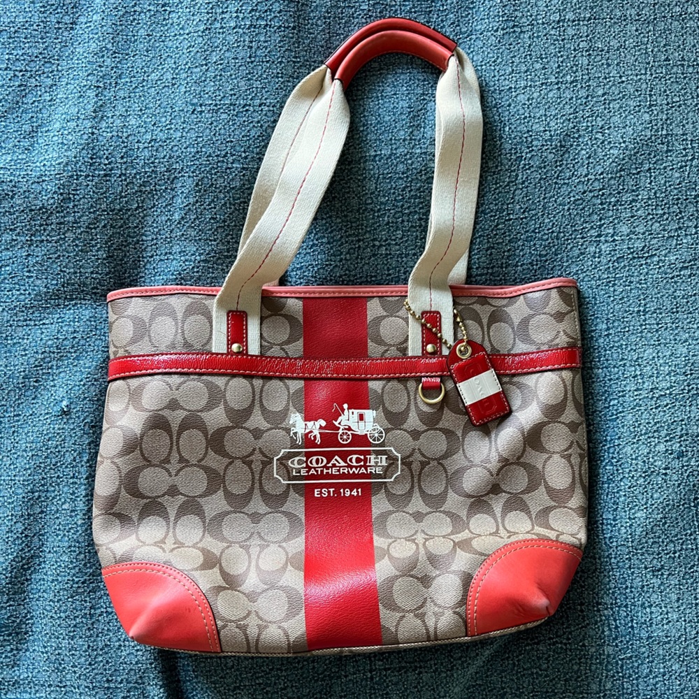Coach monogram purse